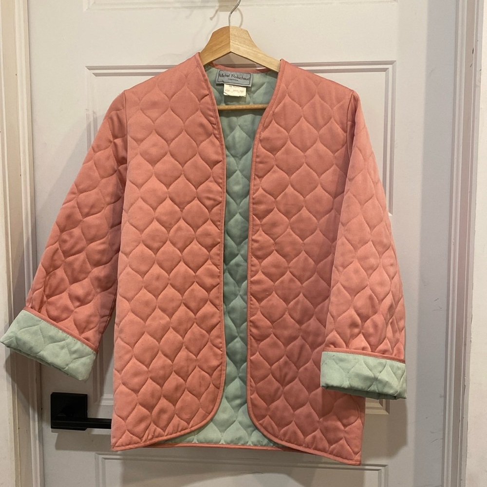 Vintage michel robichaud matelassé jacket